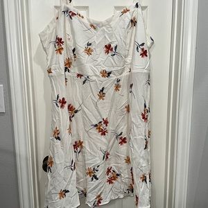 Torrid white floral dress